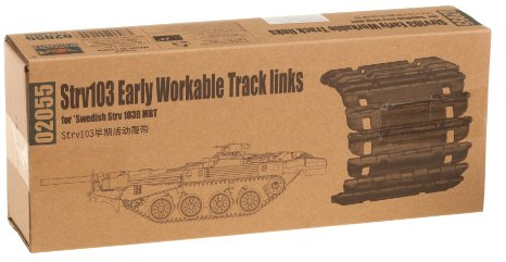 Trumpeter 2055 Modellbausatz Strv103 early Workable Track links