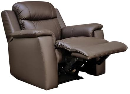 Vente-unique-Relaxsessel Fernsehsessel Leder - Braun - Evasion