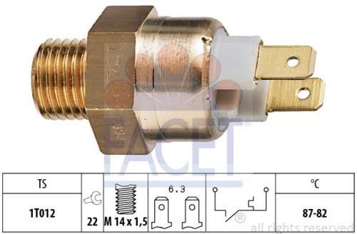 Facet 7.5146 Termocontatto, Ventola radiatore