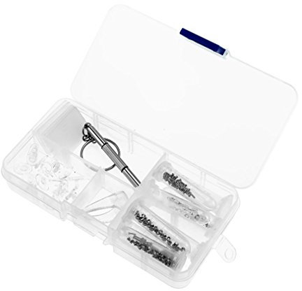 Sun Glasses Eyeglasses Optical Repair Tool Screws Screwdriver Nut Nose Pad Set