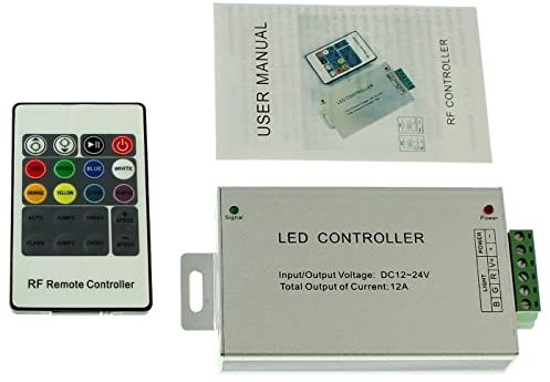 RGB LED RF 20Key Controller 12...24V 144W RGB; 4-Pin