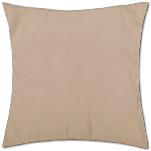 Bestlivings Kissenbezug Sandgrau (80x80 cm) mit verdecktem Reißverschluss - viele Größen und Farben