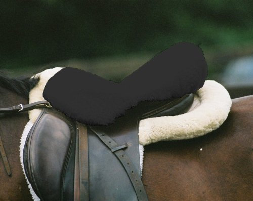 Engel Reitsport | Sattelsitzbezug Sattelauflage echtes Merino Lammfell SABEZ1-L-ANT für englische Reitsattel anthrazit grau Größe L