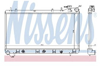 Nissens Radiator w/Integrated Transmission Oil Cooler - 64186