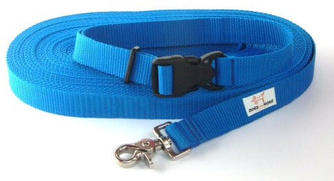 Schleppleine Hund 20 m - Trainingsleine/Feldleine aus robustem Gurtband 25 mm - Hundeleine mit lösbarer & Verstellbarer Handschlaufe - ideal für Hundetraining & Rückruftraining - schwimmfähig
