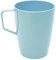 Harfield Pastel Blue Beakers Mugs (Pack of 4, 280ml) Lightweight Virtually Unbreakable Polycarbonate Plastic