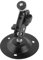 sourcing map Metal Outdoor Wall Mount CCTV Camera Bracket Stand Holder Black 3 Inches Height
