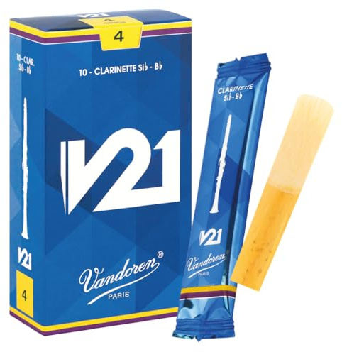 Vandoren CR804 Bb Clarinet V21 Reeds Strength 4; Box of 10