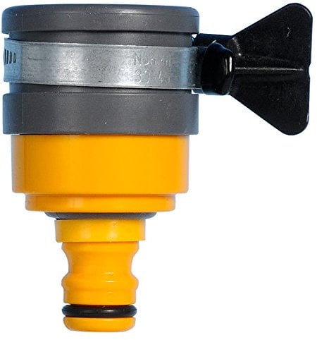 Hozelock Round Mixer Tap Hose Pipe Connector for Max 24mm Taps