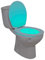 TEMPO DI SALDI Luce Led Per Water WC 8 Colori Illuminazione RGB Bagno Con Sensore Crepuscolare