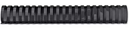 GBC | Lot de 50 Peignes Plastique CombBind A4 | 21 Anneaux | 45 mm | Reliure Modifiable | Ouverture à Plat | Jusqu’à 370 Feuilles | Pour Rapports Présentations Devoirs | Noir | 4028186