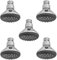 5x Deluxe Duschkopf/Kopfbrause/Wandbrause aus Messing verchromt Ø 70mm - 46 Düsen