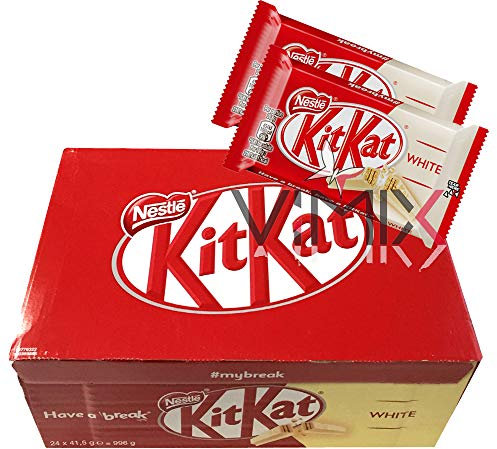 Nestle KIT KAT Lot de 24 barres de doigts en chocolat blanc 41,5 g
