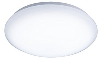 KNIGHTSBRIDGE 230V IP44 BF 300mm 1020lm 6000K, 14W Led Bulkhead C/W Emergency