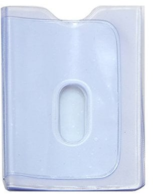 2-Pack Replacement Plastic Credit Card Insert Album 20 Sleeves with Thumb Notch Hole Portrait