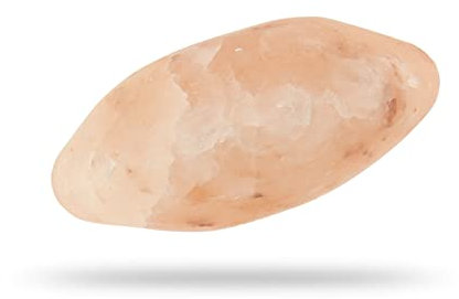 Budawi® Salzhandstein Salz Seife UFO Ø 10 cm aus der Salt Range in Pakistan Naturbelassen Salzstein ideal für Peeling Sauna Massagestein