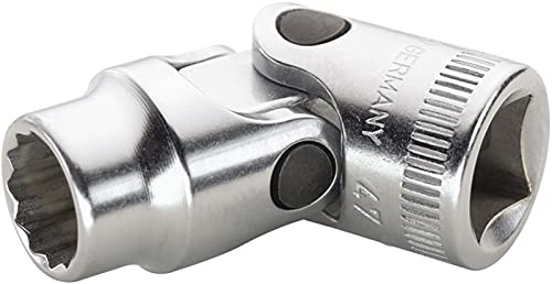 STAHLWILLE Nr. 47 Gelenk-Steckschlüsseleinsatz Schlüsselweite 16 mm L.51,5 mm AS-drive, HPQ®-Hochleistungsstahl, verchromt