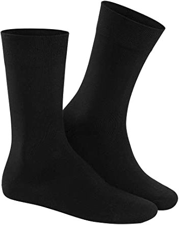 Hudson Herren Socken Relax Cotton druckfreier Bund Black 0005 43-44