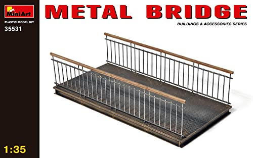 Miniart 1:35 Scale Metal Bridge Plastic Model Kit, Small
