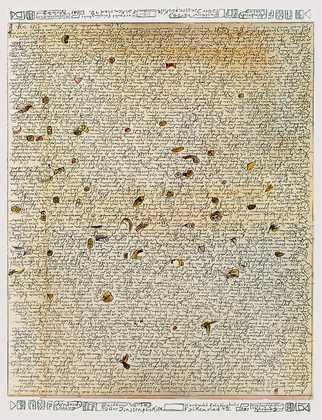 Horst Janssen Schriftblatt I Poster Plakat Kunstdruck Bild
