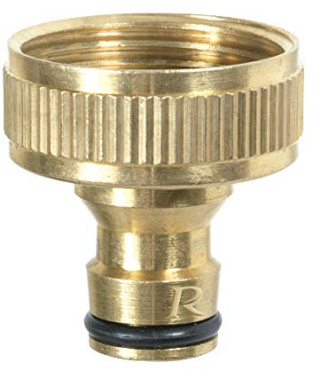 Ribimex PRA/RLB.4206 Presa Rubinetto, Ottone, 26x34 mm, Oro, 1”