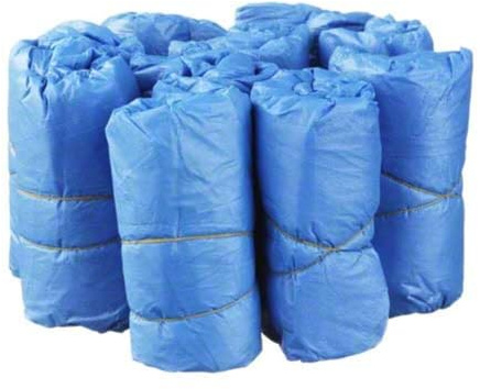 ÜBERSCHUHE Einmal Kunststoff blau 100 St