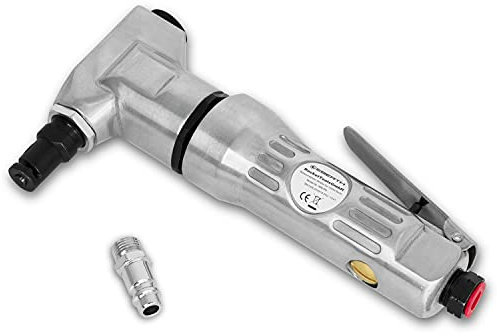EBERTH Roditrice per lamiera Cesoie per lamiera Roditrice Pneumatica, lamiera fino a 1,5 mm di spessore di taglio, alluminio 1,6 mm, plastica 2,2 mm, attacco compressa 1/4, pressione di lavoro 6 bar