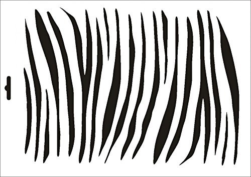 UMR-Design W-096 Zebra Fur Wand/Textilschablone Grösse A3