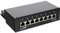 InLine 76808A Panneau de brassage plat Cat.6A 8 voies Montage sur rail DIN (TS35) Noir RAL9005