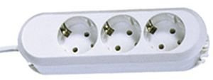 Bachmann 387270 Smart Steckdosenleiste Anschlussleitung (3-Fach, 1,5 m) weiß