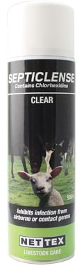 Net-Tex Clear Antiseptic Septiclense Spray, 500 ml