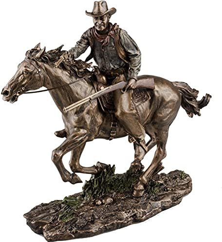 Bronze Screen Legend Riding Cowboy - John Wayne