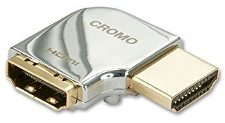 LINDY 41507 – CROMO HDMI Adaptern und Kopplern – 90 Grad rechts, Schwarz