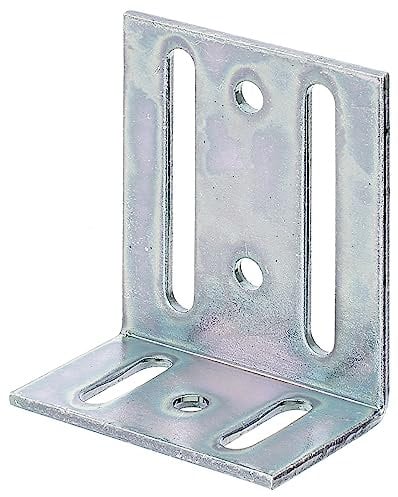 Alberts 332754 Verstellwinkel | mit Langloch | galvanisch verzinkt, dickschichtpassiviert | 40 x 77 x 65 mm