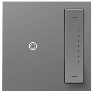 Legrand adorne Tru-Universal Dimmer Switch, 450W (LED, Incandescent, Halogen, MLV, Fluorescent, ELV, CFL), sofTap, Magnesium Finish, ADTP703TUM4