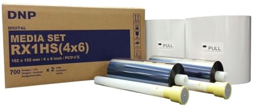 DNP 4x6 Print Media for DS-RX1HS Dye Sub Printer, 700 Prints each Roll, 2 Rolls per Case (1400 Total)