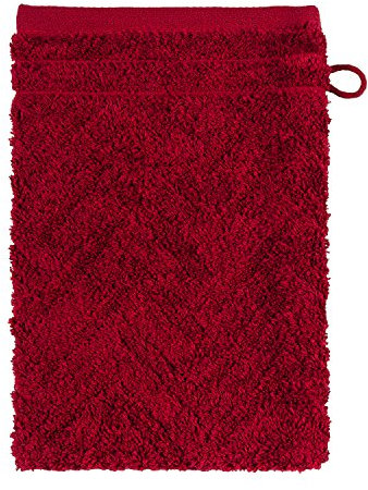 Frottana Elegance Gant de Toilette Rouge Rubis