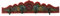 GURU SHOP Indische Vintage Hakenleiste, Garderobe, Schlüsselbrett - Design 2, 11x50x6 cm
