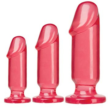 Doc Johnson Crystal Jellies Anal Starter Kit, Pink