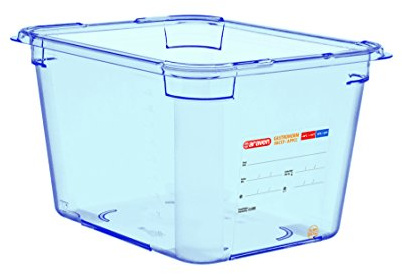 Araven GP586 GN1/2 Lebensmittelbehälter, Blau, 200mm