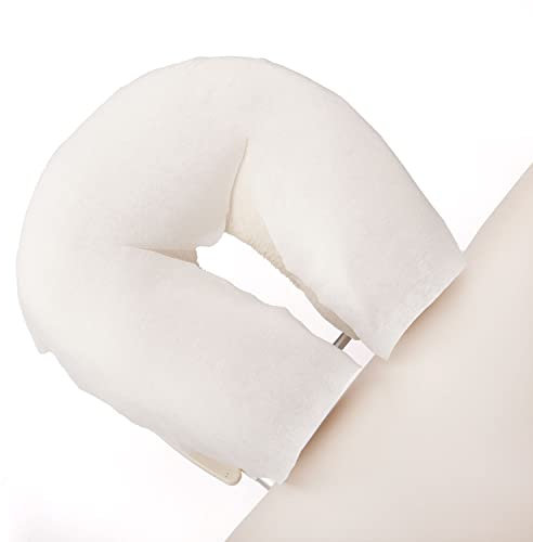 WellTouch Nasenschlitztücher mit Y-Ausschnitt (100 Stück) | Professionelle Hygiene-Auflage | Kopfstützenbezug aus OEKO-TEX Vlies | Einwegauflage für Kosmetik- & Massageliege
