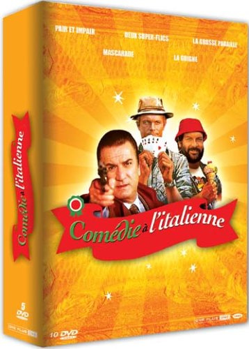 Coffret comédie a l'italienne : pair et impair ; 2 super flics ; la grosse pagaille ; mascarade ; la guigne [FR Import]