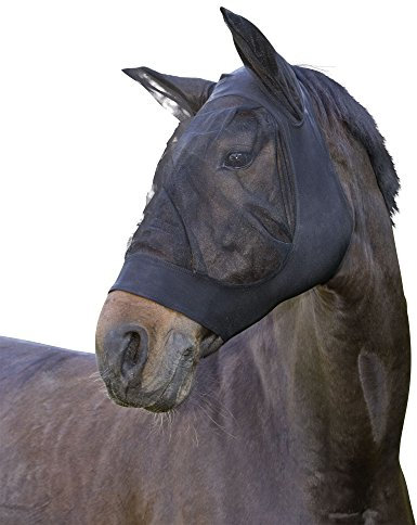 Kerbl 325838 Fliegenschutzmaske Fino Strech WB, schwarz