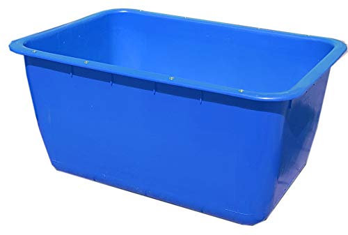 UvV-FMK 2te Wahl 200 Liter Blaue Mörtelwanne ohne Kranösen (verzinkter Stahlschiene als Verstärkung der Langen Seite) Fehlfarben, Farbabweichungen (Blau)
