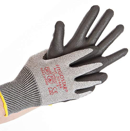 Hygostar Schnittschutz-Handschuh CUT SAFE PU-Beschichtung, schwarz, Größe XL, 33619