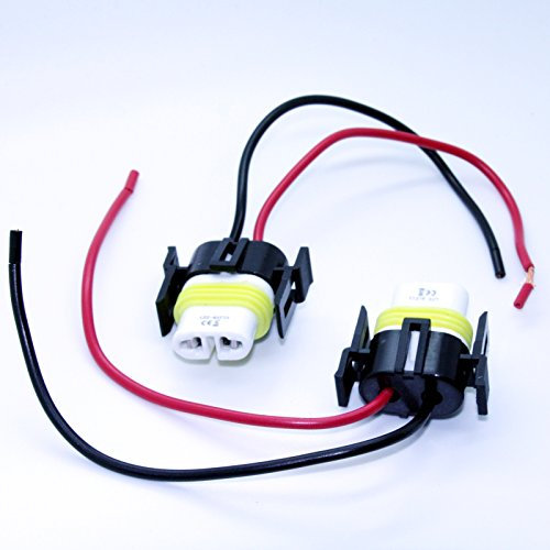 LED-Mafia 2X H8 / H11 LAMPENFASSUNG Halogen Lampen Fassung Keramik Stecker Kabel Sockel 12V