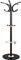 HAKU Möbel porte manteau marron, chromé, marbre, métal - Dim.: H 171 cm x Ø 39 cm, Style: Modern