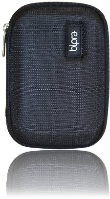 Bipra Schwarze Eva Hard Case Tasche für Western Digital My Passport Essential & Essential SE 160GB/250GB/320GB/500GB/750GB/1TB Tragbare Externe USB-Festplatte