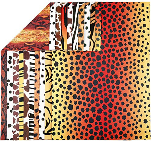 Tierkarte, A4, 21 x 30 cm, 300 cm, 10 Bögen sortiert