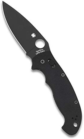 Spyderco Manix2 XL Black G-10 Plainedge